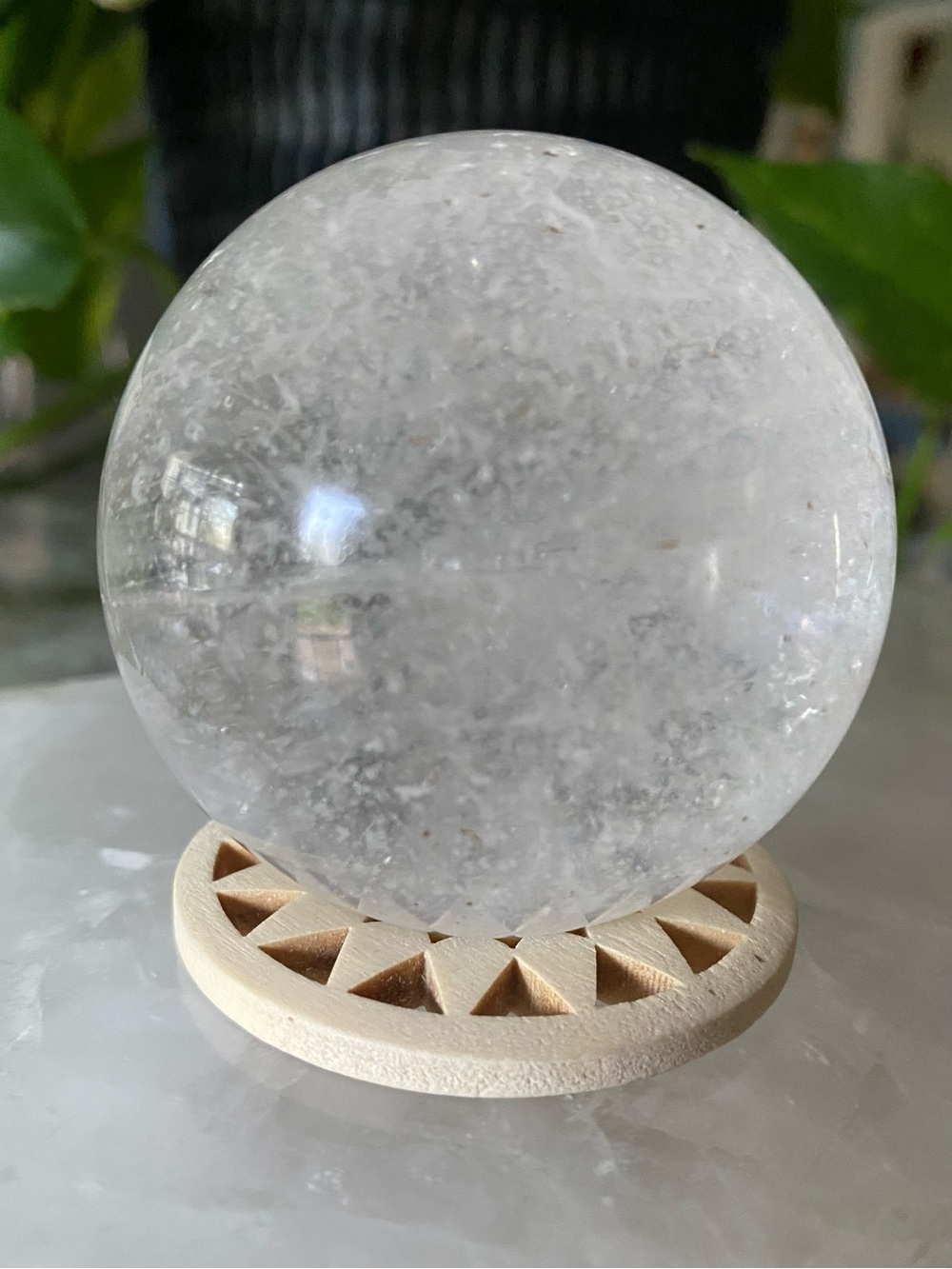 ✨ 2.2” Clear Quartz Crystal Sphere — The Ultimate Amplifier ✨